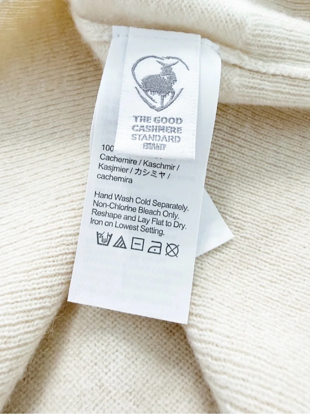 J.Crew 100% Cashmere Ivory Crewneck Sweater Medium